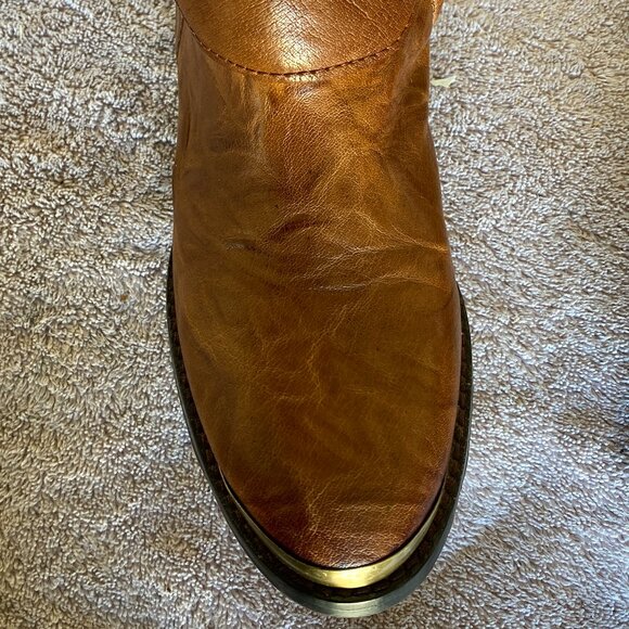 Sam Edelman Presley Tan Leather Knee High Boots Size 8M Riding Style - Picture 3 of 10